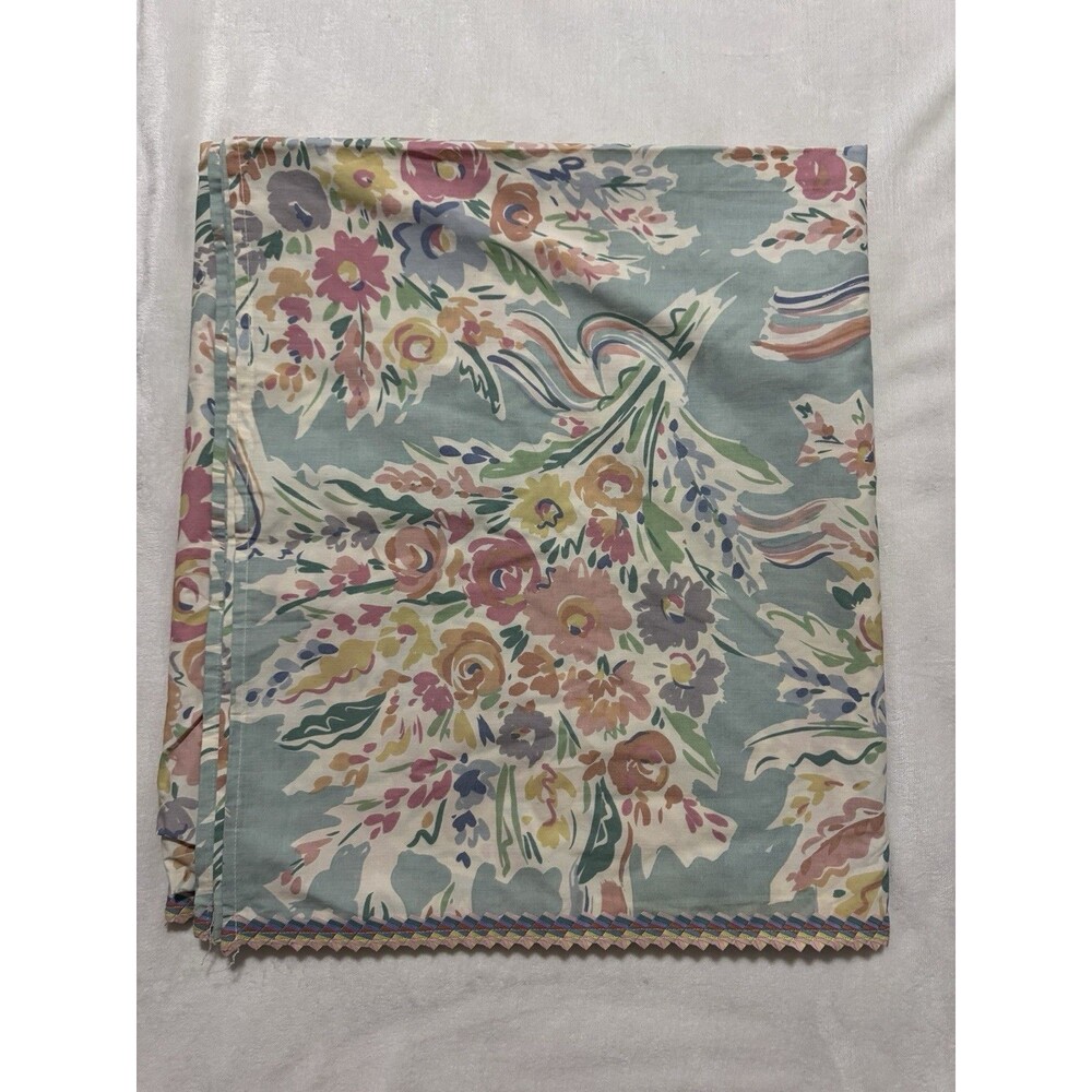 Collier Campbell Queen Flat Sheet Brief Encounter Boho Pastel Abstract Floral